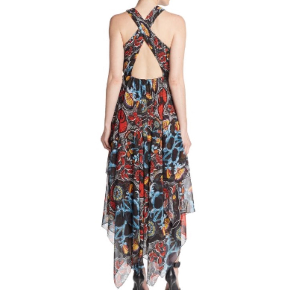 Alice + Olivia Kora Printed Goddess Handkerchief Dress - 12 - Picture 9 of 16